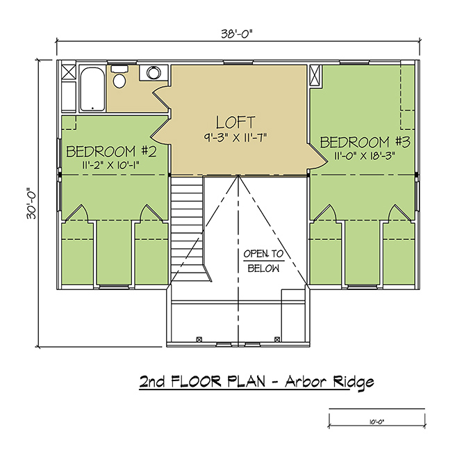 2nd FLOOR PLAN - Arbor Ridge 2nd FLOOR PLAN - Arbor Ridge