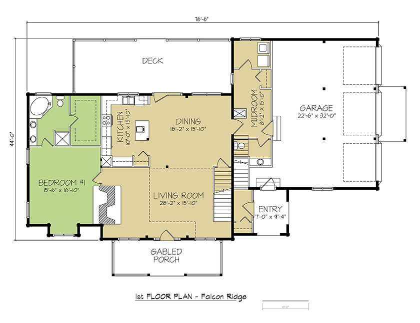 1st FLOOR PLAN - Falcon Ridge 1st FLOOR PLAN - Falcon Ridge