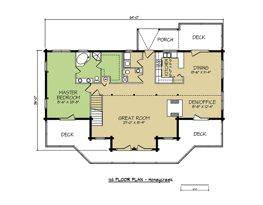 1st FLOOR PLAN - Honey Creek 1st FLOOR PLAN - Honey Creek