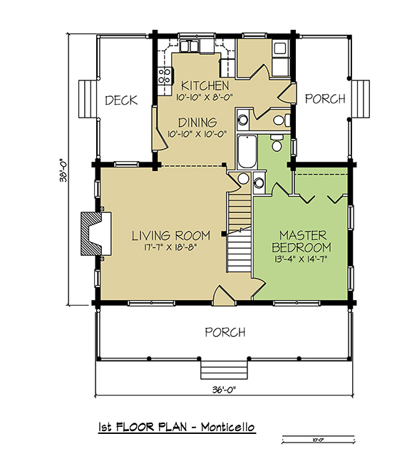 1st FLOOR PLAN - Monticello 1st FLOOR PLAN - Monticello