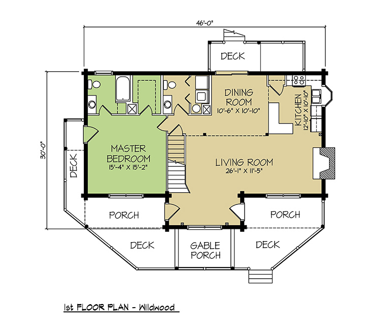 1st FLOOR PLAN - Wildwood 1st FLOOR PLAN - Wildwood